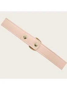 New INS Style Pink Leather Pet Dog Collar With Gold Buckle, Suitable For Large, Medium And Small Pets, Soft, Comfortable, Durable Gold-Plated Metal Buckle, More Sturdy Than Plastic Buckle, Easy To Tighten And Quickly Release