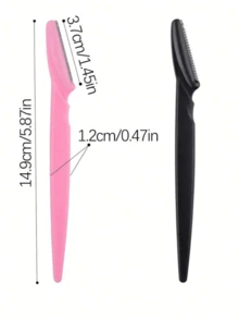 12 件女士眉毛、面部、体毛修剪器剃须刀带盖，化妆工具套装脱毛、面部脱毛、毛发修剪器、毛发修剪器、理发用品、理发、包、收纳、存储、发饰