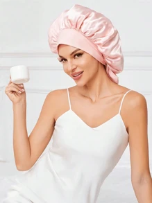 3/2/1pc Silk Bonnet For Sleeping Women ,Luxurious Satin Silky Bonnet With Adjustable Tie,Hair Accessories For Women,Head Scarf For Women's Hair,Hair Care, And Shower Luxurious Satin & Silk Bonnet For Sleeping - Adjustable Comfort Fit With Tie Band - Unisex Night Hair Protection For Men & Women