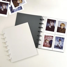 Photo Albums Photo Card Binder 3 Inch Photo Card Holder Book Cover With 80 Card Slots A5 Idol Business Card Set 2*3 Album Black White Pink,Back To School,School Supplies