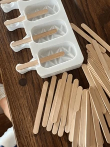 50/100/200pcs Wooden Popsicle Stick, Multi-Functional Ice Cream Sticks, Hair Removal And Waxing Sticks Craft Stick Ice Cream Natural Wooden Stick Cake Tool Wooden Stick DIY Self-Service Snack Stick, Ice Cream Stick For DIY Wooden Craft Waxing Products Home Art Projects, Art Supplies - Multicolor - View 9