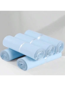 100pcs Self-Sealing Poly Mailer Bags - Durable PE Plastic Envelopes, Available In Pink, Blue And Light Blue, Suitable For Mailing, Packaging And Storage, Ideal Shipping Supplies | Multipurpose Courier Bags | Lightweight Envelopes, Polyethylene Mailing Bags, Essential For Back To School Season - Multicolor - View 5