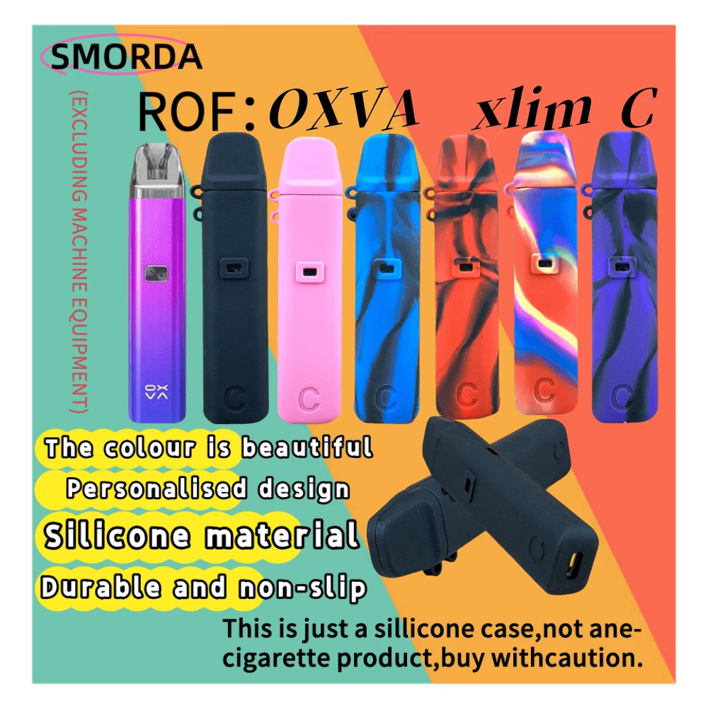 1 件高品质硅胶保护套,适用于 OXVA Xlim C,设计精美,品质上乘,不刺激皮肤,触感舒适,耐刮擦,防撞,柔软灵活的硅胶 - 彩色 - 查看 1