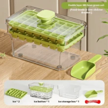 1pc Silicone Ice Cube Tray With Lid, Reusable Ice Cube Mold For Freezing, Whiskey Cocktails, Tea, Coffee, Essential For Summer Homemade Ice Cubes - Multicolor - View 14