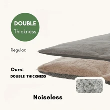 1 pieza Cama blanda para gato, Esterilla de 5 capas para cama de gato, Esterilla universal cálida para jaula para todas las estaciones con Top esponjosa suave para perros, gatos y mascotas, Colchón cómodo para perros y gatos, Esterilla térmica para gatos tanto de interior como silvestres