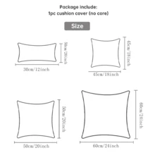 1pc Nordic-Style Black Pillow Cover, Light Luxury Minimalist Black Gold Cushion Cover, Summer Cool-Touch Cushion Cover. Sizes: 45x45cm (18x18in), 50x50cm (20x20in). Perfect For Room Decor And Living Room Sofa (No Pillow Insert Included) - Black - View 3