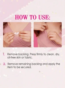 1 Stücke Mode Klebeband, reißfestes doppelseitiges Klebeband, transparentes und hautfarbenes Klebeband, 36 Stücke im Pack