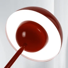 NetHong Modern LED Table Lamp Rechargeable Mushroom Light Touch Control 3 Color Dimmable - 紅色 - 查看 3