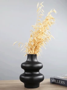 1件套黑色花瓶，适合现代家居装饰，可用于打造唯美房间装饰、波西米亚风格装饰、婚礼餐桌摆饰、派对装饰、办公室中心花瓶装饰。 - 彩色 - 查看 5