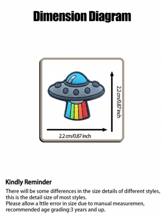 20入組可愛的隨機主題花型鞋花,適用於裝飾拖鞋、鉛筆盒、手提包和派對禮物