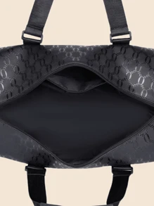 Bolsa grande de capacidad de PU unisex, bolsa de viaje, bolso de mano para estudiantes, bolso de mensajero de hombro, bolso de gimnasio de fitness, bolsa de almacenamiento grande de equipaje para exteriores