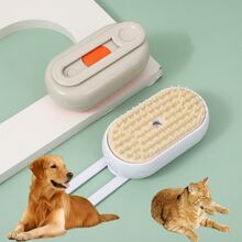 1 件装宠物喷雾按摩梳猫毛梳水流去除浮毛狗猫蒸汽梳