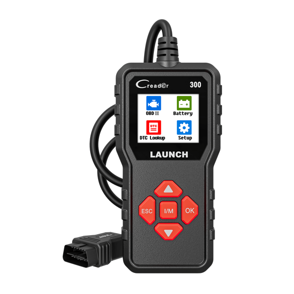 LAUNCH CR300, OBD2 Automotive Diagnostic Tool, Engine Emission System Diagnosis, One-Click DTC Reading, I/M, Free Lifetime Upgrade