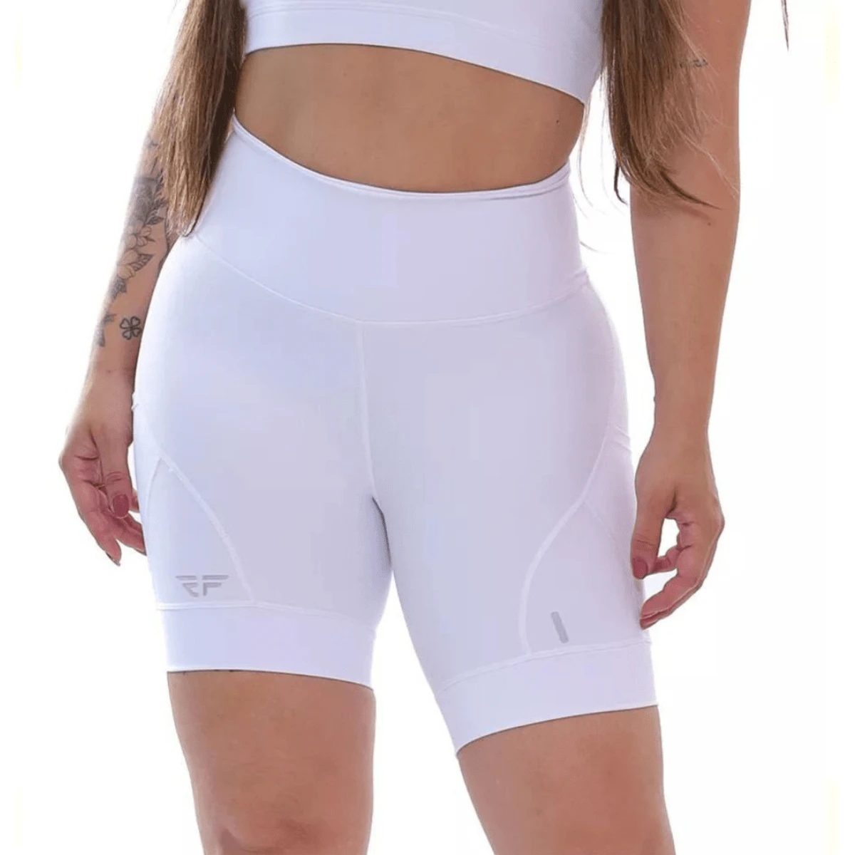 Women Sports Shorts - 白色 - 查看 1