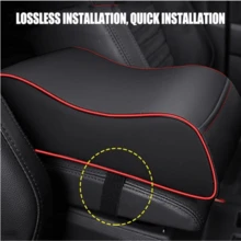3.3 Inch Thick PU Leather Car Armrest Box Pad, Universal For All Seasons, Size 13.39 * 6.69 * 3.35 Inch, Car Armrest Pad, High-End Elbow Support Armrest Storage Protective Cover, Car Interior Accessories, Automotive Supplies - one-size - View 3