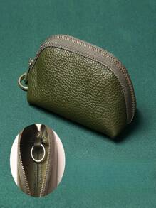 2025 New Fashionable Large Capacity Card Case & Key Holder, Genuine Soft Leather Wallet, Suitable For Car Key, PU Leather Purse