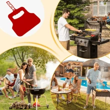 1 Stück HeatGuard Kunststoff BBQ Ventilator, manueller Feuerbläser für Outdoor-Lagerfeuer, Kamin, ohne Lebensmittelkontakt, langanhaltend Handfeueranzünder, BBQ Zubehör