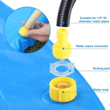 Tapis de jeu éclaboussure et éclaboussure 100cm, piscine de gicleur d'eau, jeux de plein air, jouet de jeu aquatique pour le divertissement estival, fontaine de jeu d'eau de jardin d'été
