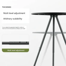 1pc Delicate Elevating Small Round Table, Foldable Portable Small Drinking Table, Essential Tools For Outdoor Travel, Outdoor Furniture For Outing, Camping, Picnic, Travel, Car Snack Desk, Patio Furniture For Garden, Living Room Sofa Side Table, Balcony Coffee Tables