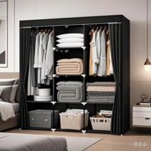 Foldable Wardrobe Clothes Organizer Decoteam - 深藍色 - 查看 3