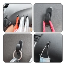 10Pcs Black Self-Adhesive Car Hooks - Perfect For Bags & Purses, Easy Install Interior Organizer,Car Headrest Hooks Mini Car Hooks Universal Headrest Hanger Dashboard Hooks Vehicle Adhesive Hooks For Key USB Cable Earphone Cable Holder Vehicle Decor Black Car Seat Hanger,Self-Adhesive Car Hook Hanger, ABS Vehicle Bag & Purse Holder, Auto Interior Accessory, For Seat Back Organizer Bracket For Truck SUV