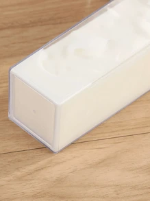 Botella de agua/caja de leche de plástico transparente de 500ml/1000ml - Recipiente portátil y reutilizable para jugo, té y leche - Diseño cuadrado, lavar a mano únicamente