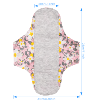 2pcs/8 Pieces Reusable Sanitary Pads-7.9*9inch Graphene Pads For Women, Sanitary Pads Set With Wings For Women, Postpartum Washable Cloth Panty Liners, Period Underwear Pads, Period Panties, Postpartum Underwear,Ideal Gift For Christmas