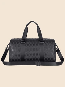 Bolsa grande de capacidad de PU unisex, bolsa de viaje, bolso de mano para estudiantes, bolso de mensajero de hombro, bolso de gimnasio de fitness, bolsa de almacenamiento grande de equipaje para exteriores