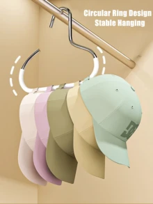 1/2/4pcs Multi-Functional Circular Hook Hanger, Storage Rack, Wardrobe Accessory, Space-Saving, Versatile, Wardrobe Organizer for Hats, Scarves, Ties, Belts, Bras, and More - 彩色 - 查看 9