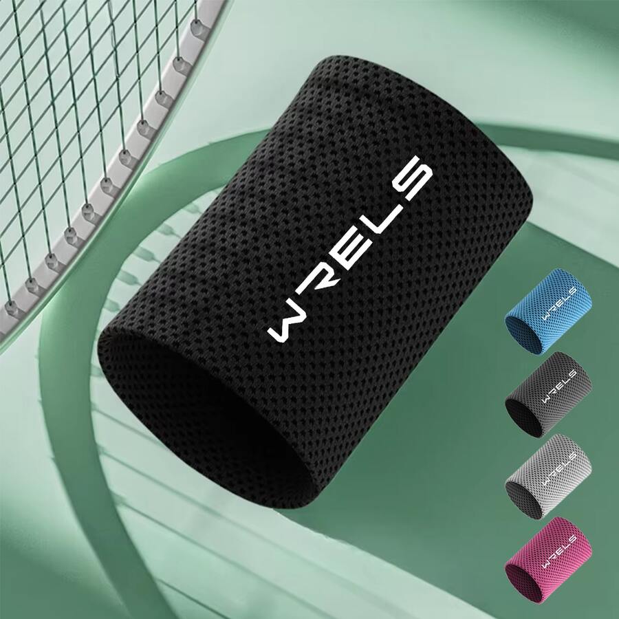 WRELS 1 Pair Summer Breathable Sweat-Absorbing Icy-Cool Wrist Band, Unisex Design For Running, Cycling, Fishing, Fitness, Skin-Friendly Cooling Wrist Wrap Gym Accessories - Multicolor - View 1