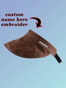 1PC,Unisex Custom Visor Hat Personalized Sun Visor Cap, Custom Business Logo Visor Hat, Unisex Adult Tennis Visors, Put Your Text Or Design Logo Hats - Multicolor - View 8