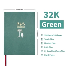 1pc 365-Day Cartoon Planner, 365-Day Planner 32k Notepad Schedule Portable Diary For Students To Use For Daily Records Of Work And Study