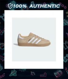 ADIDAS Originals Gazelle Indoor Shoes Adidas Gazelle Indoor Magic Beige (Women's) IH5482 Color:Magic Beige / Cloud White / Gum - Magic Beige / Cloud White / Gum - View 1