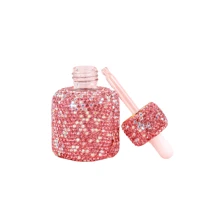 1PC, Luxury Sequin Glass Mini Dropper Bottle, Essential Oil Vials, Travel Refillable, Cosmetic Sample Containers, Liquid Perfume Bottles, Dispenser Sample Containers Home Organiser, Travel Accessories, Holiday Special Gifts
