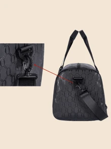 Bolsa grande de capacidad de PU unisex, bolsa de viaje, bolso de mano para estudiantes, bolso de mensajero de hombro, bolso de gimnasio de fitness, bolsa de almacenamiento grande de equipaje para exteriores