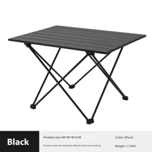 Une table de camping pliante, table de plage portable, petite table de pique-nique à dos en aluminium pour la cuisine en plein air, le barbecue, la randonnée, l'aviron et les voyages, disponible en différentes tailles