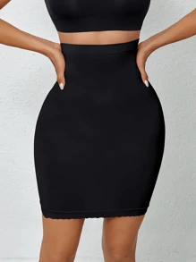 1pc Women Shape Seamless Shapewear Skirt Body Shaper & Butt Lifter Tummy Waist Thigh Control, High Waisted Slimming Bodycon Mini Skirt, Bodycon Skirt, Breathable Shapewear, Body Sculpting Skirt,Classic Daily Wear