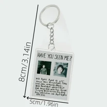Keyrings, Ornaments, Missing Person Notices Can Be Used As Bag Hangers And Keyring Decorations, Gift Choices, Anniversary Gifts, Party Gifts.