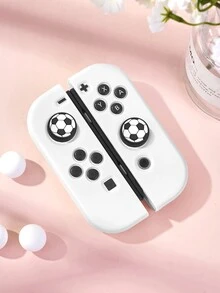 1個防滑軟矽膠握把手柄適用於Nintendo Switch/Switch OLED，含2個搖桿帽，相容於Switch/Switch OLED控制器，搖桿帽，遊戲控制器配件，適合情侶、朋友、家人的禮物 - 彩色 - 查看 12