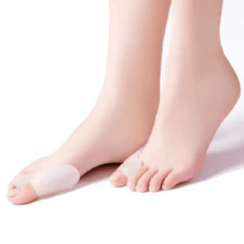 1 Par Protetor De Joanete Branco Silicone Macio Ortopédico Alivia Dor - Branco - Visão 6