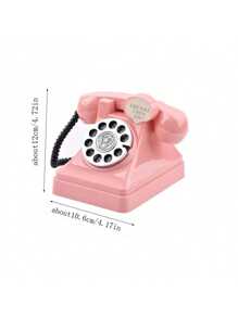 1pc Bestselling Retro Telephone Piggy Bank, Mini Vintage Storytime Coin Bank, Creative Ornament Toy Savings Box [Some Parts Randomly Selected, Color May Vary]