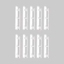 Conjunto de Lâminas Precisas para Mulheres - Esfoliante Dermaplane e Removedor de Penugem, Aparador de Sobrancelha em Aço Inoxidável, Design Dobrável Amigável para Viagens, Pacote com 10 Lâminas, Produtos e Acessórios para Cabelo, Essenciais de Viagem para Salão de Beleza