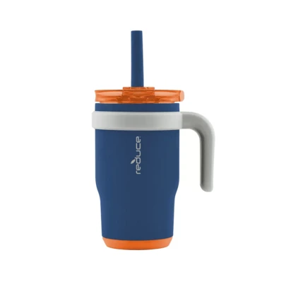 Reduce termo 414 ml acero inoxidable con asa doble pared tapa segura mantiene frío caliente portátil resistente diseño ergonómico hogar oficina viajes camping fácil limpiar