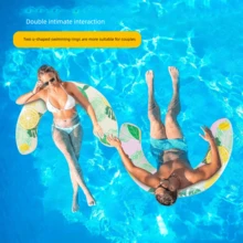 Water Swim Rings, U-Shaped Swim Rings, Printed Fruit Series Inflatable Underarm Swim Rings, Adult Inflatable Floating Swim Sticks Pool Float - Multicolor - View 5