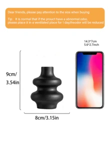 1件套黑色花瓶，适合现代家居装饰，可用于打造唯美房间装饰、波西米亚风格装饰、婚礼餐桌摆饰、派对装饰、办公室中心花瓶装饰。 - 彩色 - 查看 11