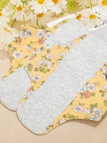 8 Stücke/Set große waschbare Damen Binden aus 100% Baumwolle, atmungsaktive auslaufsichere Monatsbinden, Inkontinenz Pads für Mittelalter und Senioren