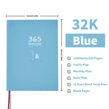 1pc 365-Day Cartoon Planner, 365-Day Planner 32k Notepad Schedule Portable Diary For Students To Use For Daily Records Of Work And Study