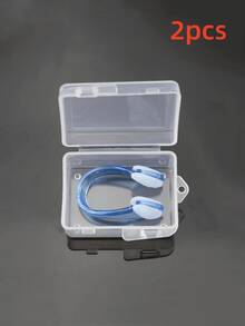 2pcs Silicone Swimming Nose Clip/Ear Plugs, Waterproof And Non-Slip, Suitable For Swimming Training - Multicolor - View 12