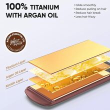 2-In-1 Rotating Hair Straightener, With Four Heat Settings, Ionic Hair Care Technology, Instant Heat, No Physical Switch