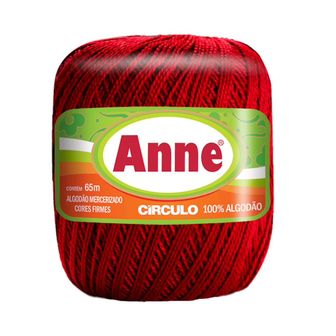 Linha Anne 65m 19g Círculo P/ Tricô e Crochê